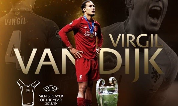 Ван Дейк признан УЕФА лучшим игроком сезона-2018/19